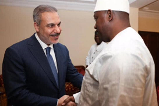 Turkish Foreign Minister meets Gambian President ahead of OIC summit