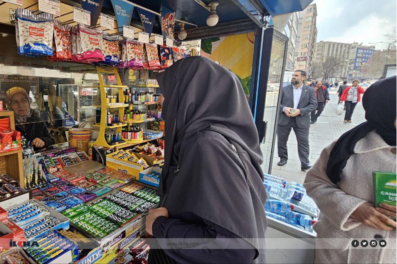 HÜDA PAR Çankaya Belediye Başkan Adayı Emine Alpsoy'dan esnaf ziyareti