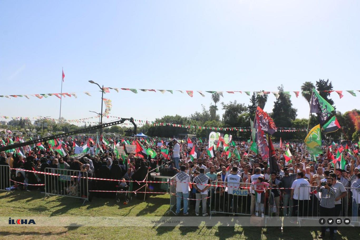 Adana'da Aksa Tufanı'na destek mitingi Adana'da Aksa Tufanı'na destek mitingi