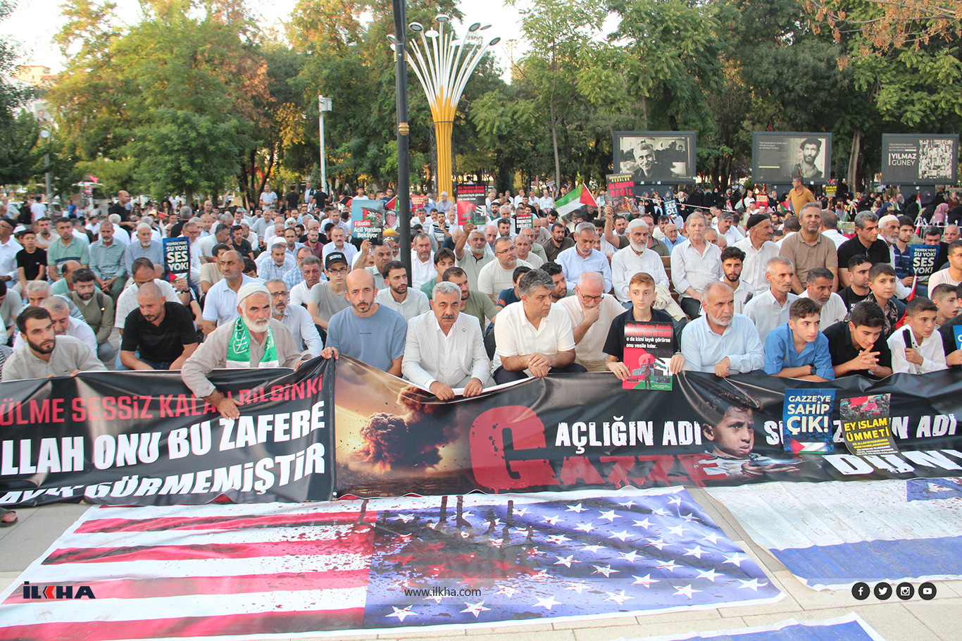 Gazze'deki dram Batman'da sessiz eylemle anlatıldı Gazze'deki dram Batman'da sessiz eylemle anlatıldı