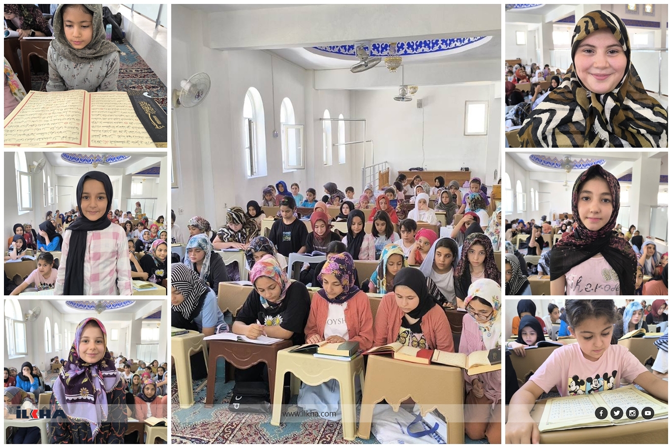 Kur'an kursuna gelen kız çocukları: Camiyi ve Kur'an kursunu çok seviyoruz Kur'an kursuna gelen kız çocukları: Camiyi ve Kur'an kursunu çok seviyoruz