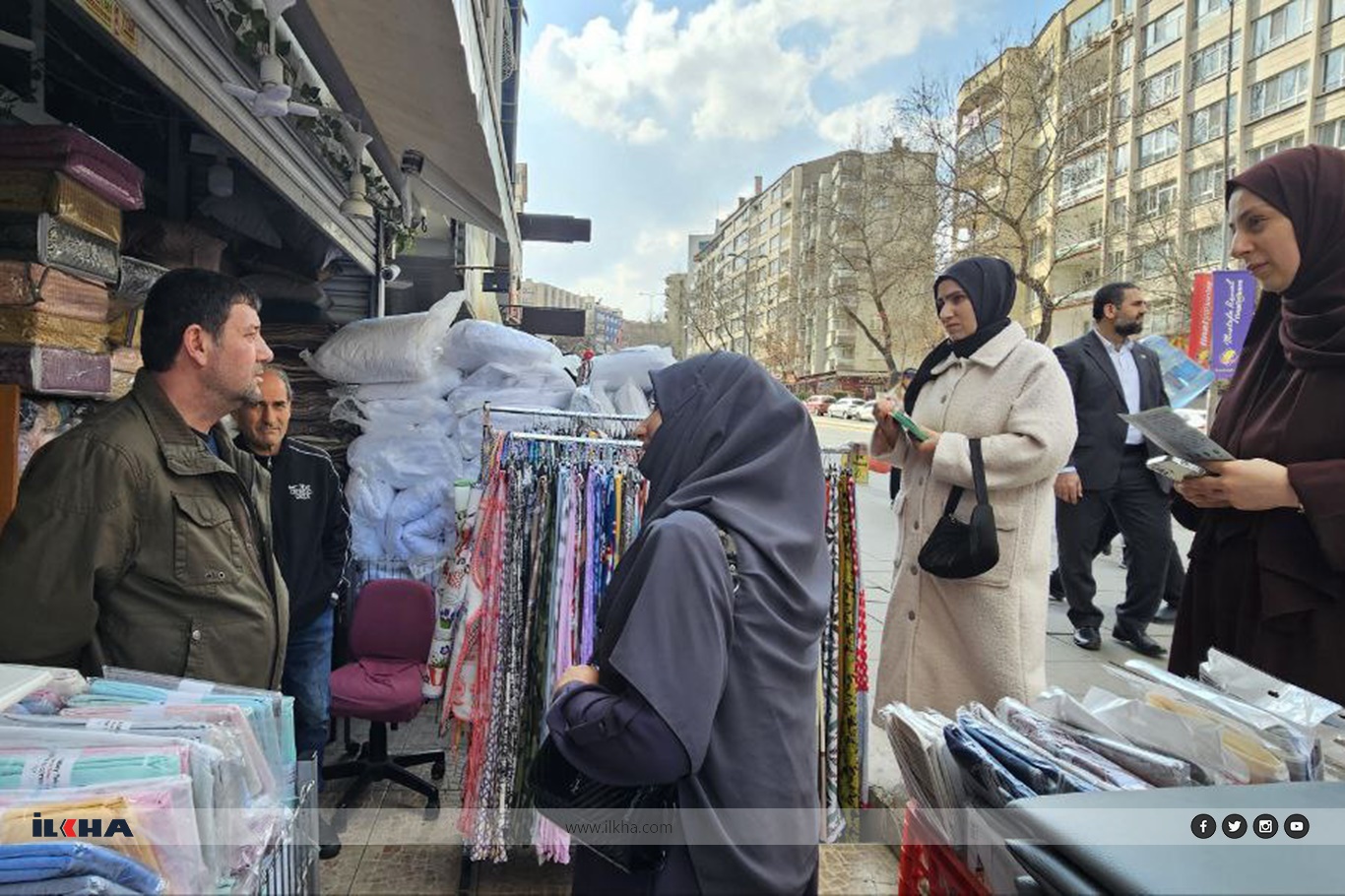 HÜDA PAR Çankaya Belediye Başkan Adayı Emine Alpsoy'dan esnaf ziyareti