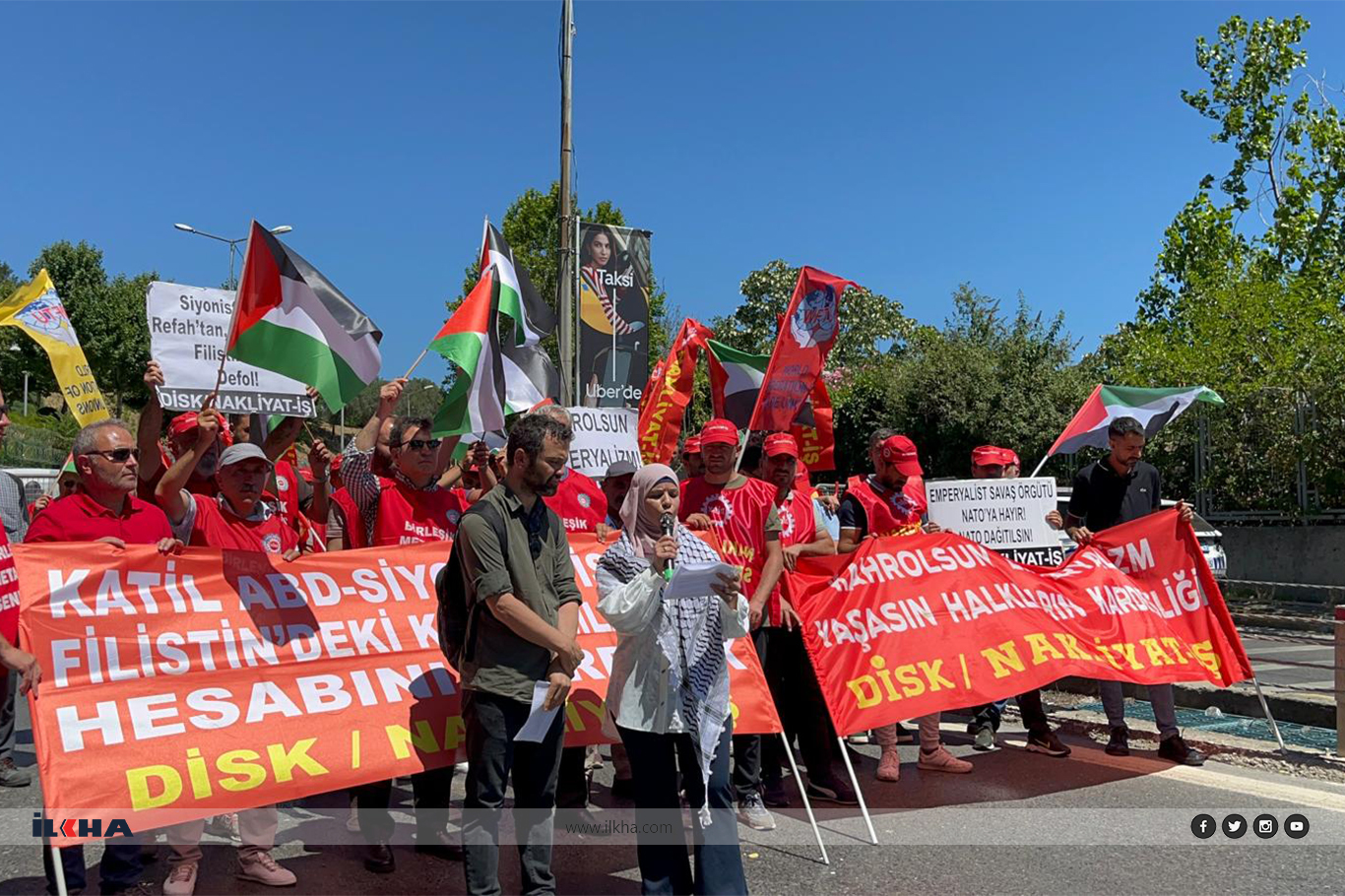 İşgal rejimi ve ABD İstanbul'da protesto edildi İşgal rejimi ve ABD İstanbul'da protesto edildi