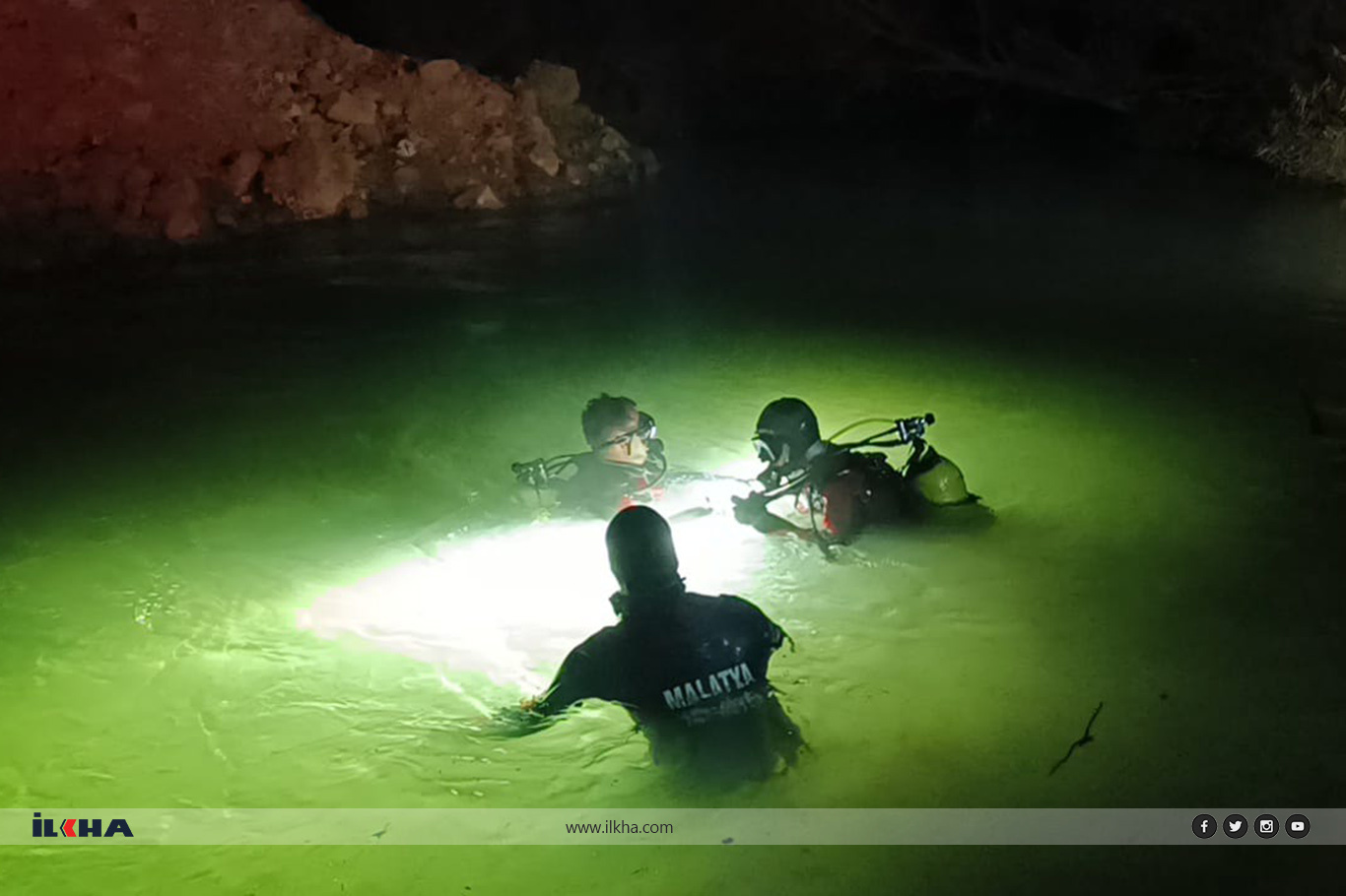 Malatya'da dereye düşen işçi hayatını kaybetti