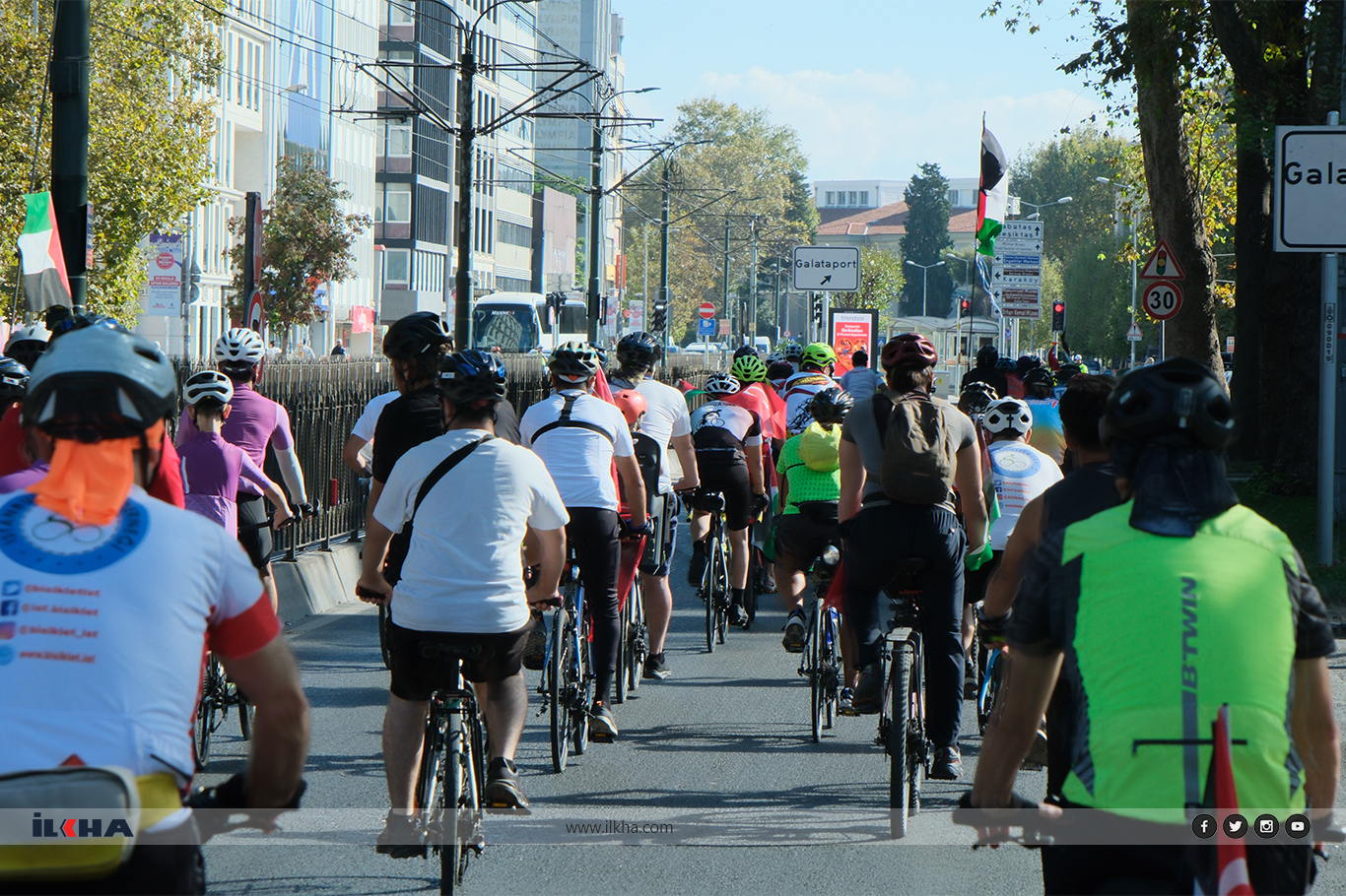 Pedallar Küresel Sumud Filosu'na destek için çevrildi Pedallar Küresel Sumud Filosu'na destek için çevrildi