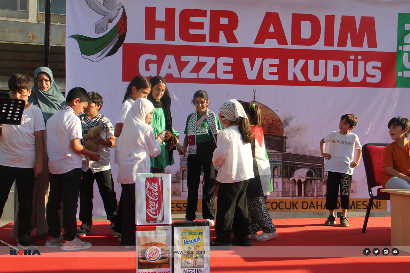 Adanalı anneler ve çocuklardan Gazze’ye destek yürüyüşü