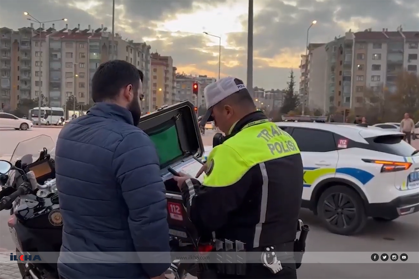 Konya’da drone destekli trafik denetimi: 332 sürücüye ceza