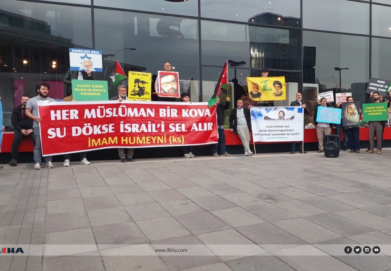Dünya Kudüs Günü'nde siyonist işgalciler protesto edildi Dünya Kudüs Günü'nde siyonist işgalciler protesto edildi