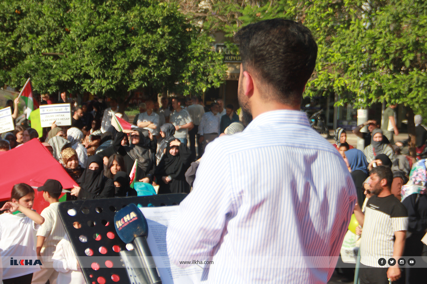 Adanalı anneler ve çocuklardan Gazze’ye destek yürüyüşü