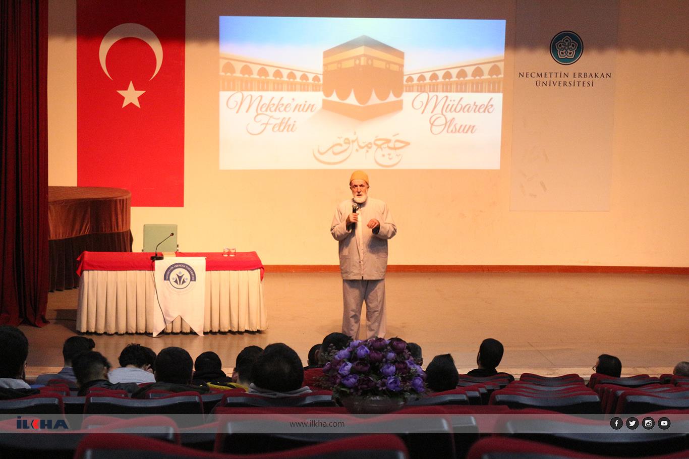 Konya'da Mekke'nin Fethi Konferansı düzenlendi Konya'da Mekke'nin Fethi Konferansı düzenlendi