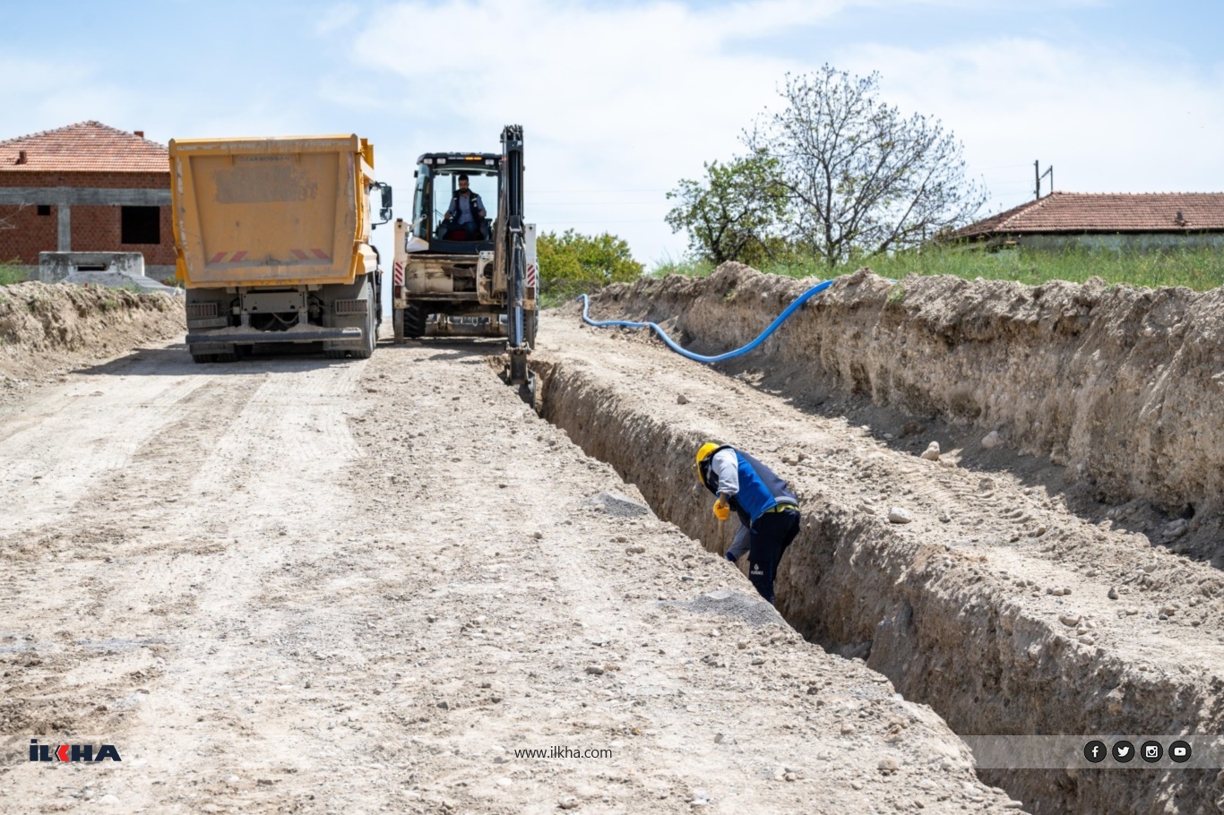Hatunsuyu Mahallesi'ne 4 kilometrelik kanalizasyon hattı