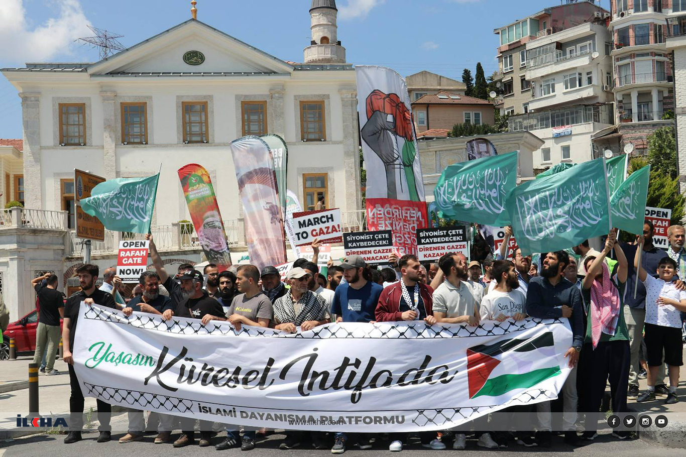 İstanbul'da "Küresel Gazze Yürüyüşü"ne destek, Sisi'ye tepki İstanbul'da "Küresel Gazze Yürüyüşü"ne destek, Sisi'ye tepki
