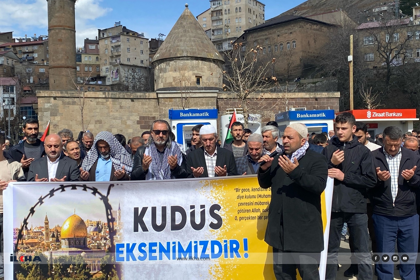 Bitlis'te Dünya Kudüs Günü için basın açıklaması düzenlendi Bitlis'te Dünya Kudüs Günü için basın açıklaması düzenlendi