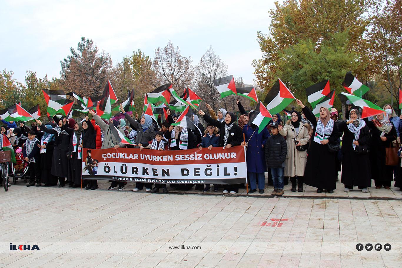 Diyarbakırda Pedallerimizi Gazzeye Çeviriyoruz sloganıyla etkinlik düzenlendi