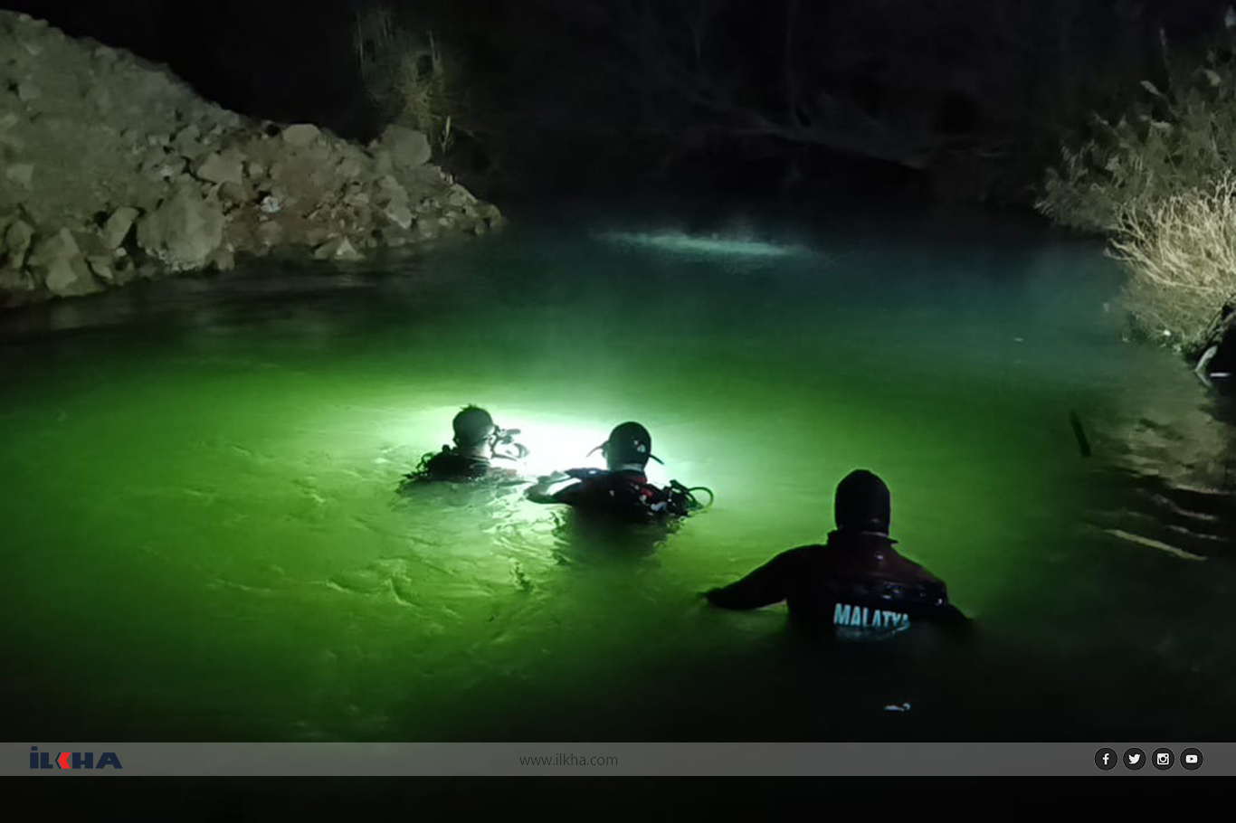 Malatya'da dereye düşen işçi hayatını kaybetti