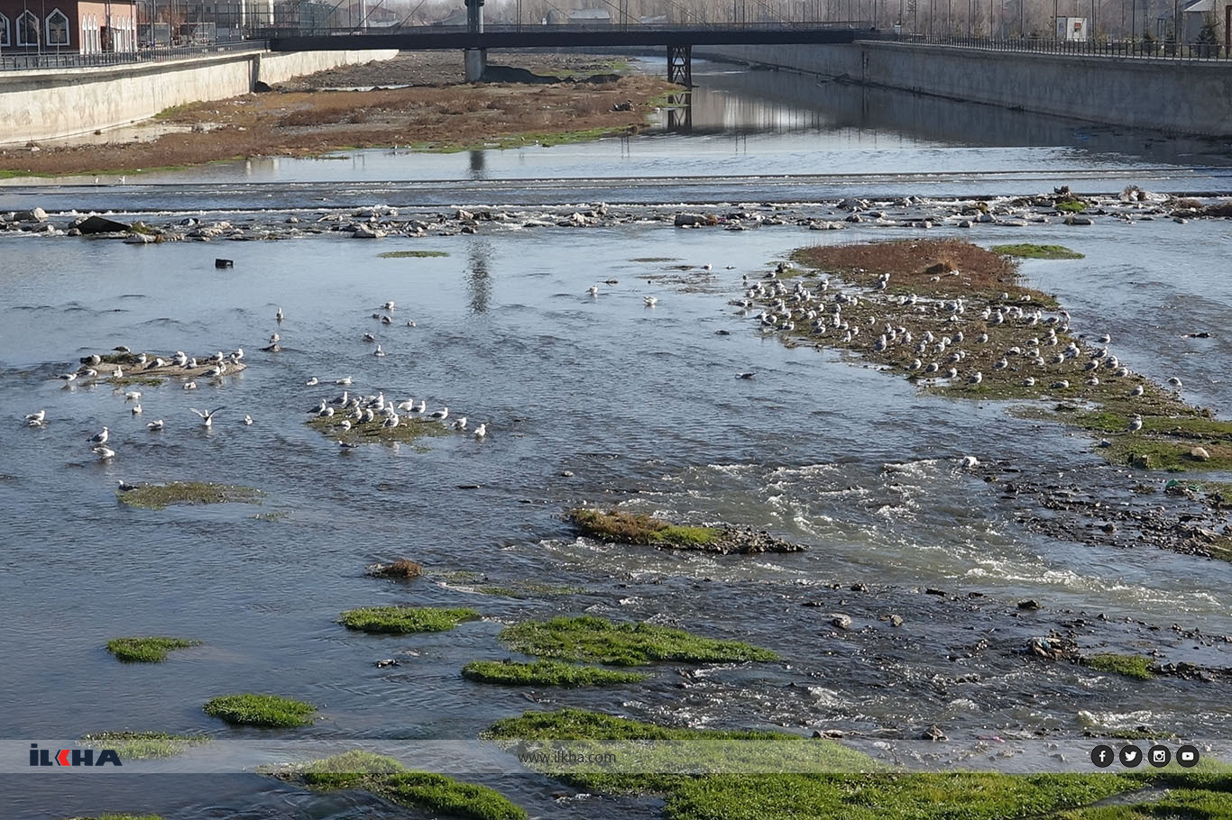 Ağrı’da iki mevsim bir arada, zirveler beyaz, şehir güneşli