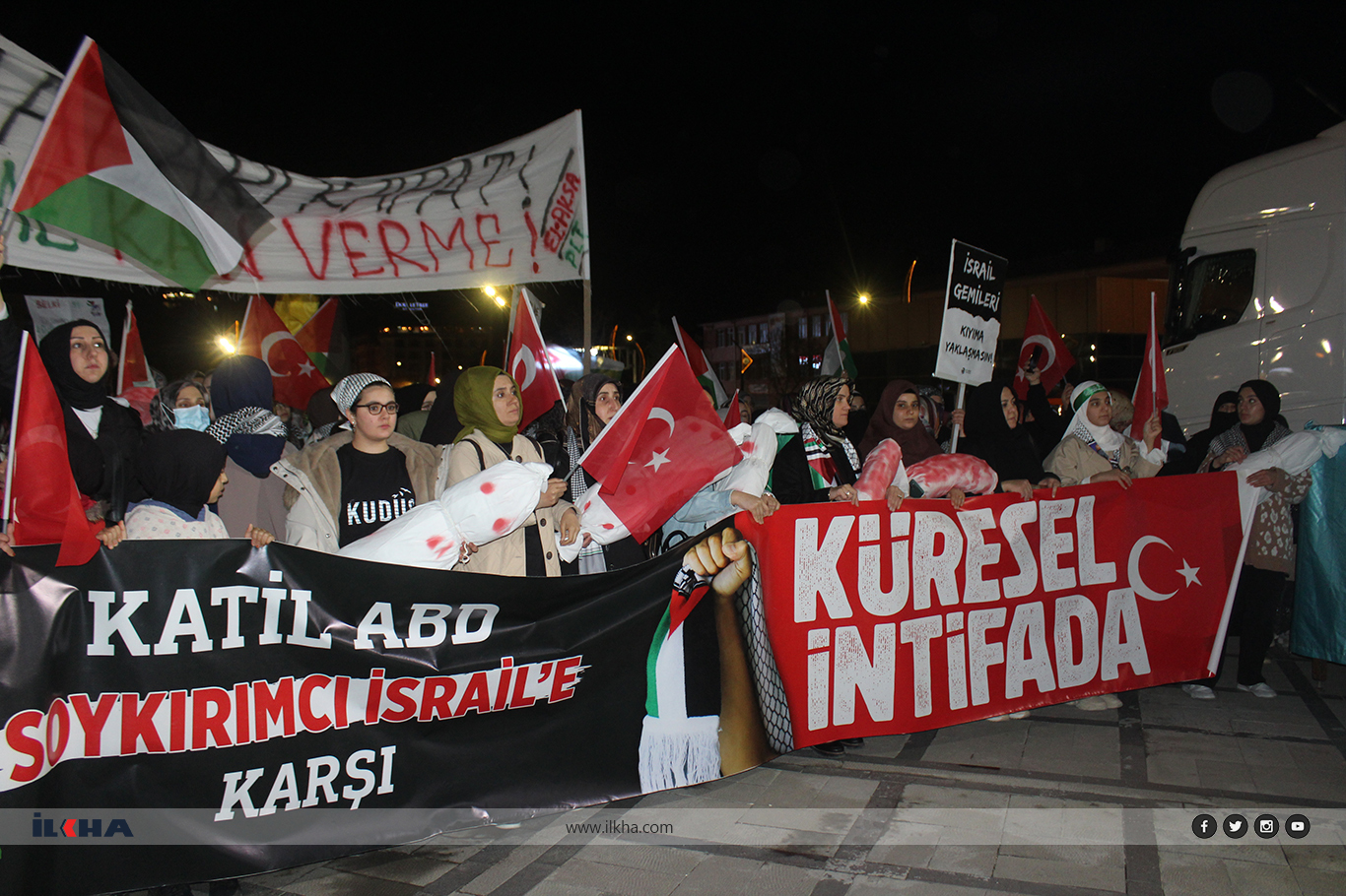 Elazığ’da Gazze için binler tek yürek oldu Elazığ’da Gazze için binler tek yürek oldu