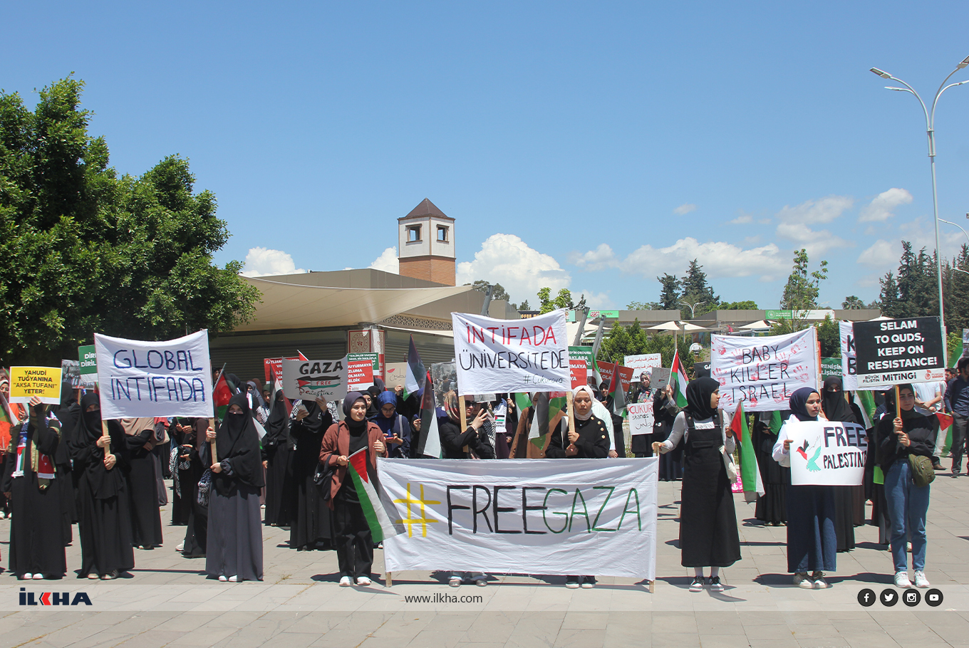 Çukurova Üniversitesi öğrencilerinden Gazze yürüyüşü ve basın açıklaması Çukurova Üniversitesi öğrencilerinden Gazze yürüyüşü ve basın açıklaması