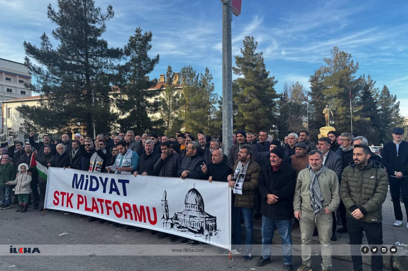 Midyat’tan Trump’ın işgal planına tepki Midyat’tan Trump’ın işgal planına tepki