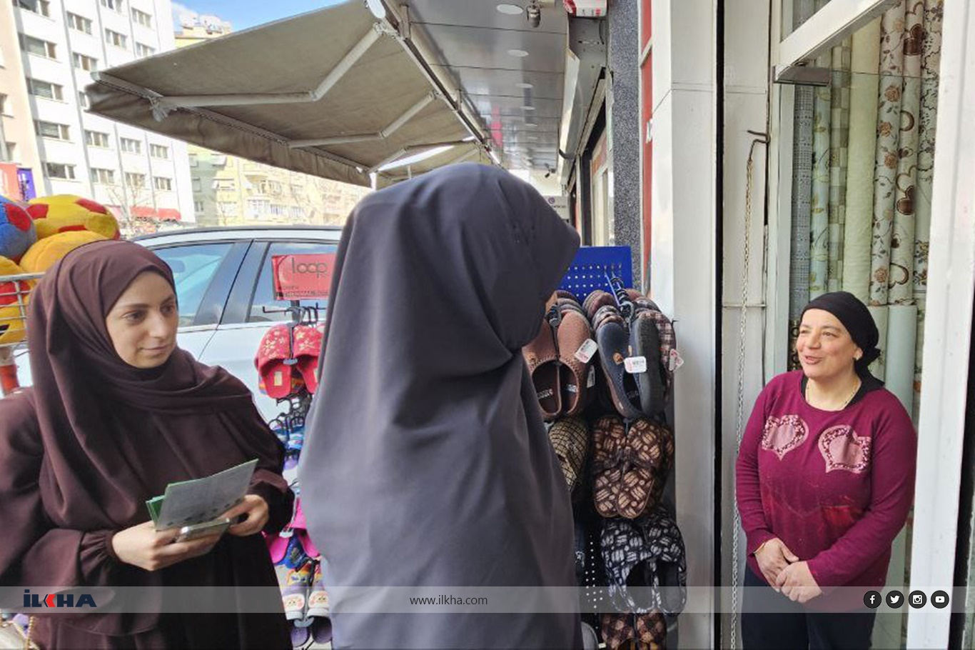 HÜDA PAR Çankaya Belediye Başkan Adayı Emine Alpsoy'dan esnaf ziyareti