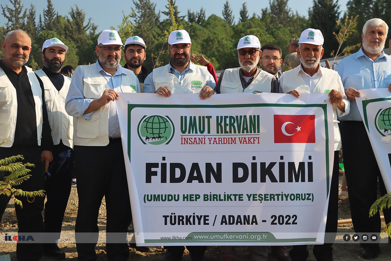 Umut Kervanı Vakfı Adana'da binlerce fidan dikimi yaptı