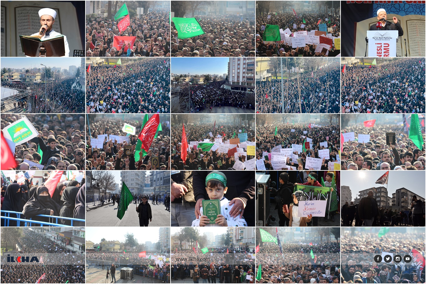 Thousands gather in Batman to protest the burning of the Holy Quran in Sweden