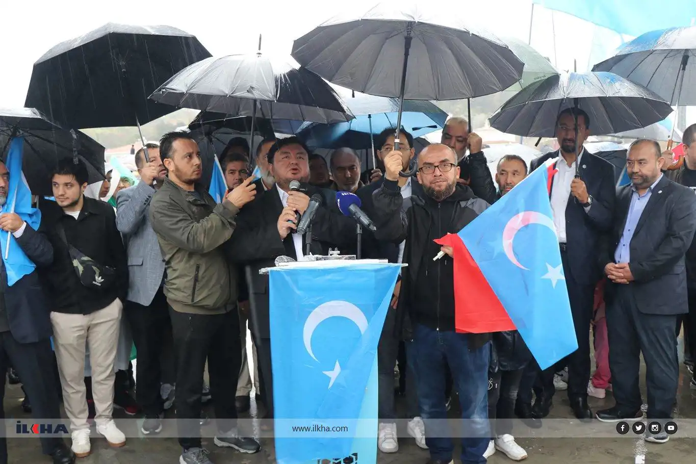 East Turkistan protesters rally in Istanbul, call for Islamic World support for independence East Turkistan protesters rally in Istanbul, call for Islamic World support for independence
