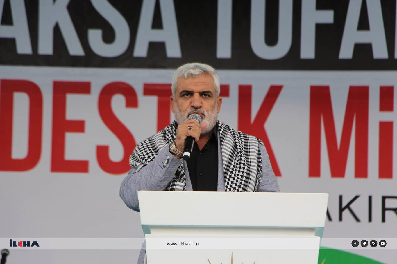 Serokê Bajara Dîyarbekirê yê HUDA PARê Turgut: Sîyonîstan ji qewetê fêhm dikin, ummeta Îslamê divê ev qewetê nîşan bidin Serokê Bajara Dîyarbekirê yê HUDA PARê Turgut: Sîyonîstan ji qewetê fêhm dikin, ummeta Îslamê divê ev qewetê nîşan bidin