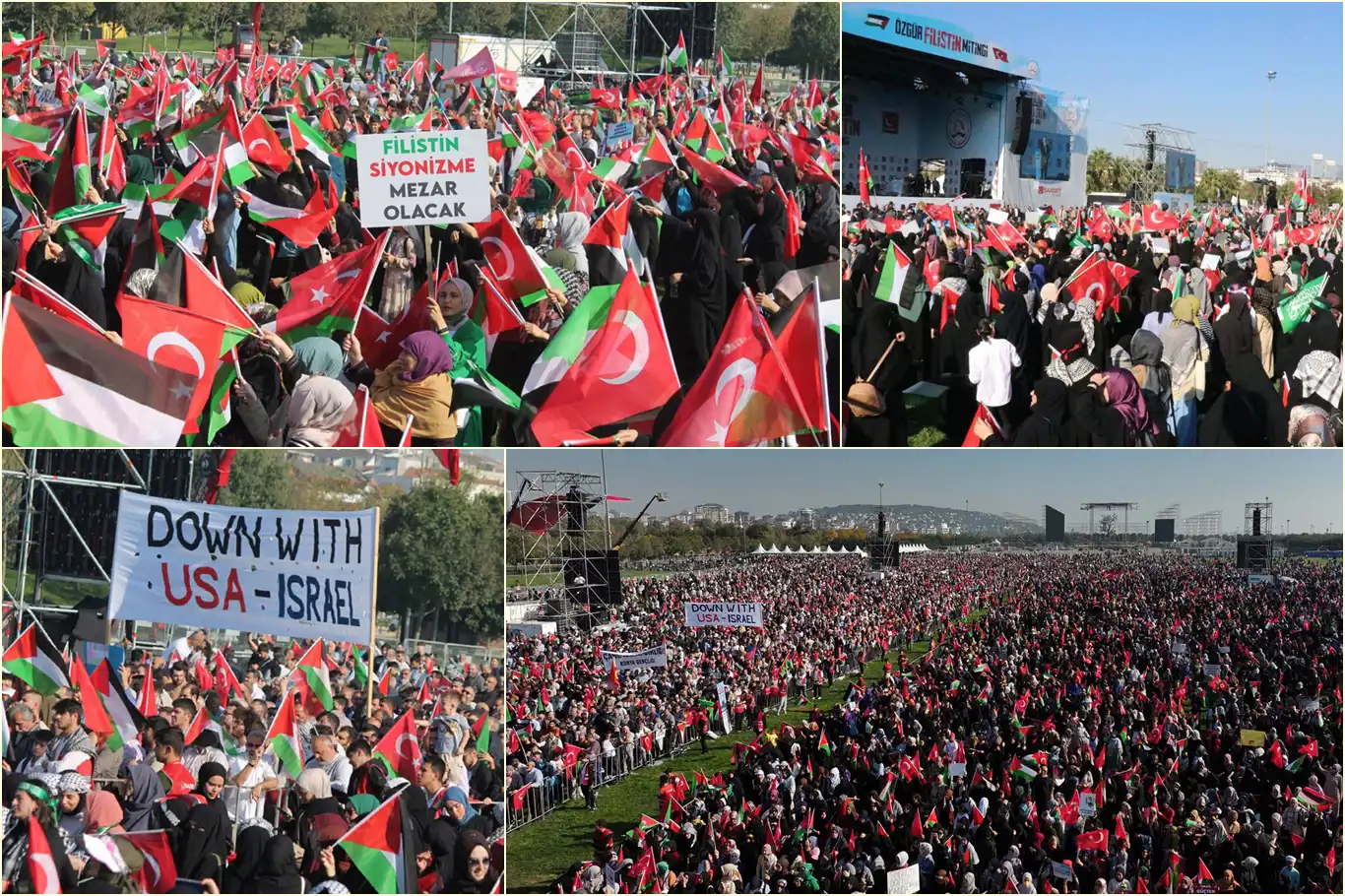 İstanbul'da "Özgür Filistin Mitingi" düzenlendi İstanbul'da "Özgür Filistin Mitingi" düzenlendi