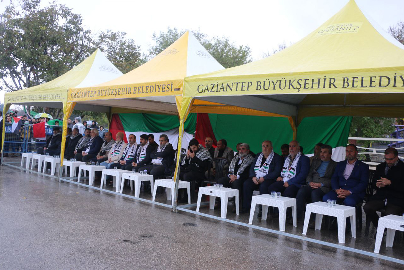 Gaziantep'te Kudüs ve Aksa Tufanı'na Destek Mitingi'ne katılan vatandaşlar duygularını paylaştı