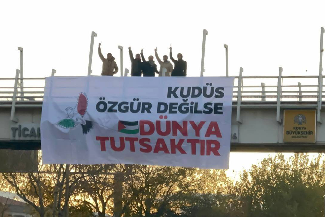 Konya'dan Filistin direnişine destek