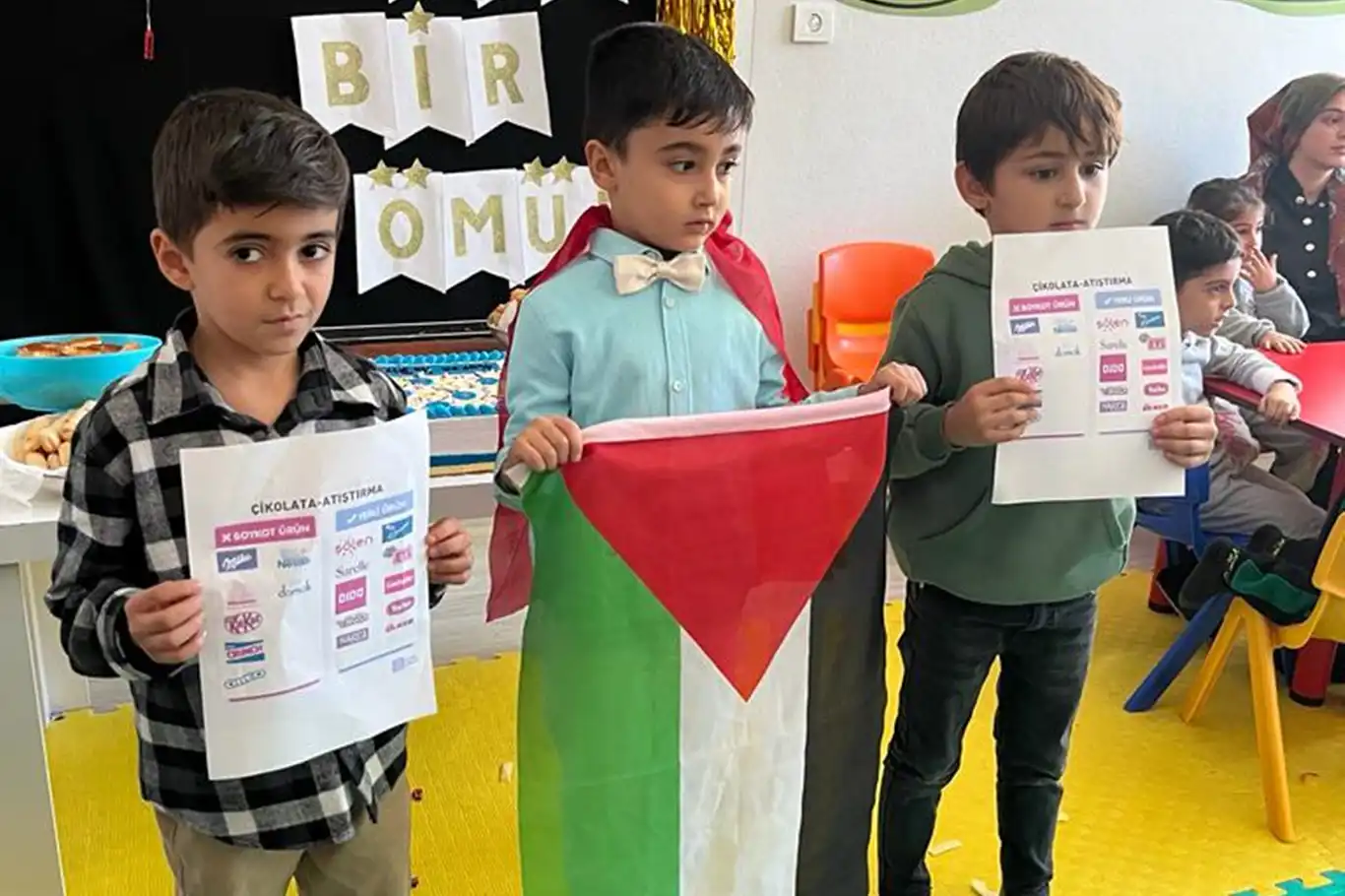 4-6 yaş Kur'an kursu öğrencilerinden Filistin'e destek 4-6 yaş Kur'an kursu öğrencilerinden Filistin'e destek