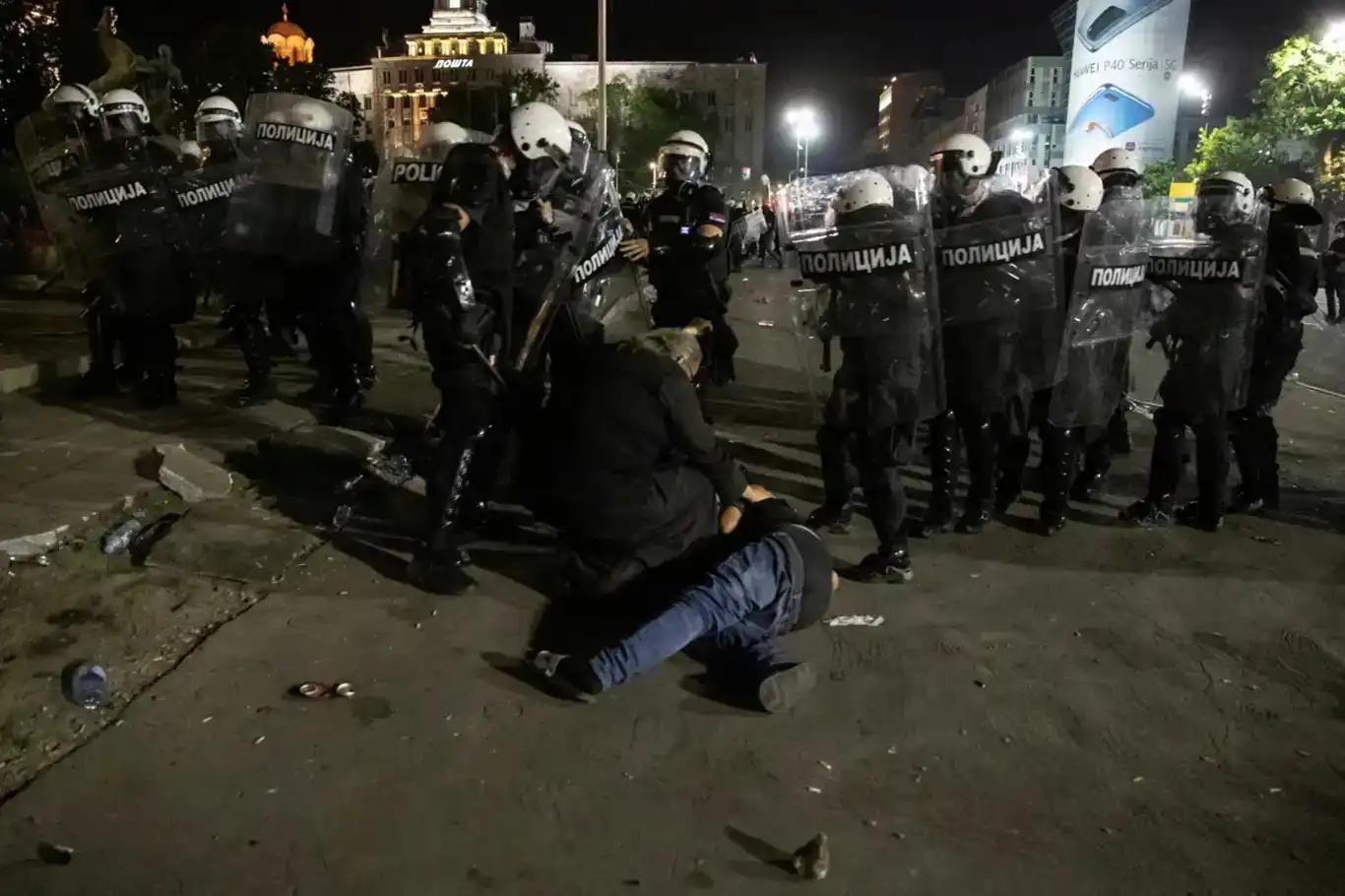 Serbian police detain dozens amid protests over election irregularities Serbian police detain dozens amid protests over election irregularities