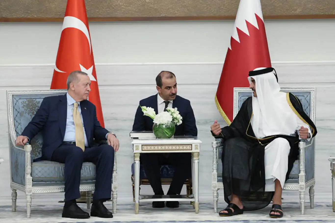 Cumhurbaşkanı Erdoğan, Katar Emiri Al Sani ile Gazze'yi görüştü Cumhurbaşkanı Erdoğan, Katar Emiri Al Sani ile Gazze'yi görüştü