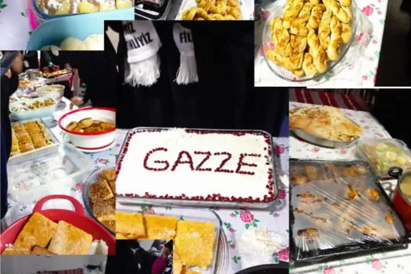 Diyarbakır'da Gazze yararına kermes düzenledi Diyarbakır'da Gazze yararına kermes düzenledi