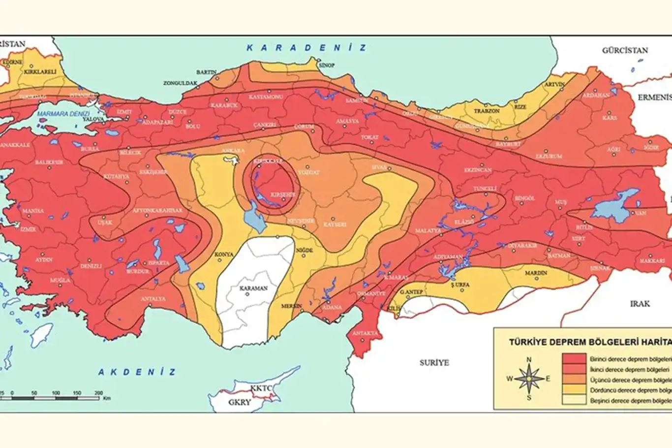 Türkiye'nin diri fay hattı haritası açıklandı Türkiye'nin diri fay hattı haritası açıklandı
