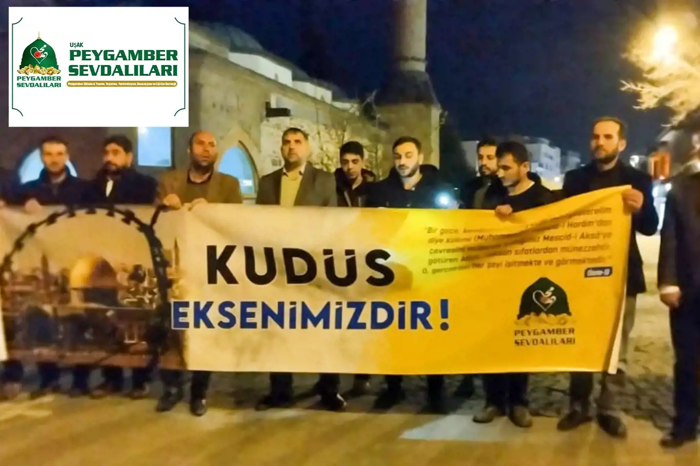 Peygamber Sevdalıları Uşak'tan ümmete seslendi: Siyonizmi durdurmanın tek yolu ittihattır Peygamber Sevdalıları Uşak'tan ümmete seslendi: Siyonizmi durdurmanın tek yolu ittihattır