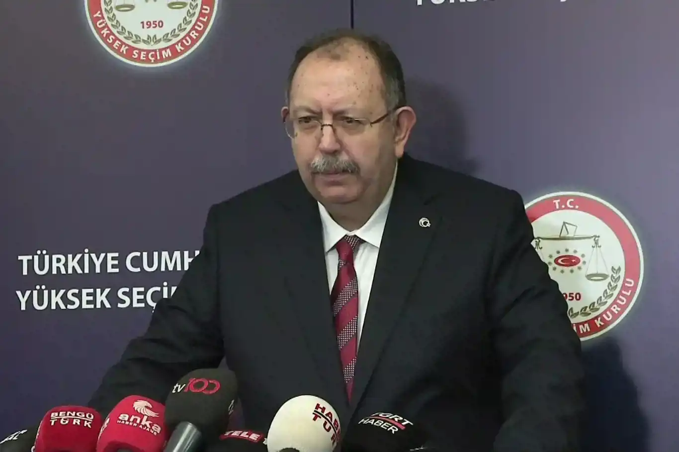 YSK Başkanı Yener: Erdoğan'ın Cumhurbaşkanı olarak seçildiği görülmüştür YSK Başkanı Yener: Erdoğan'ın Cumhurbaşkanı olarak seçildiği görülmüştür