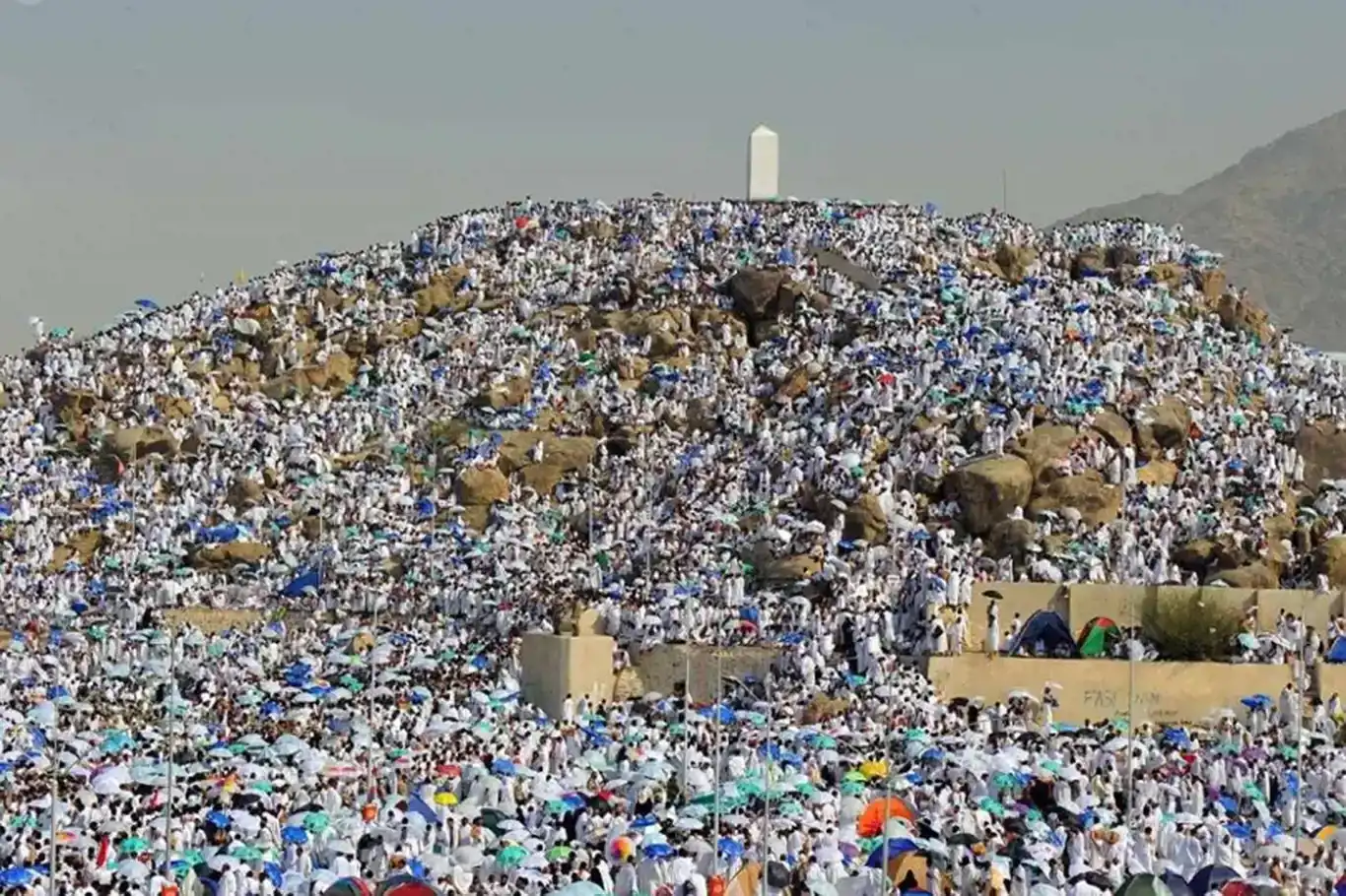 More than 2 million Muslim pilgrims spend the night at Mount Arafat near Mecca More than 2 million Muslim pilgrims spend the night at Mount Arafat near Mecca