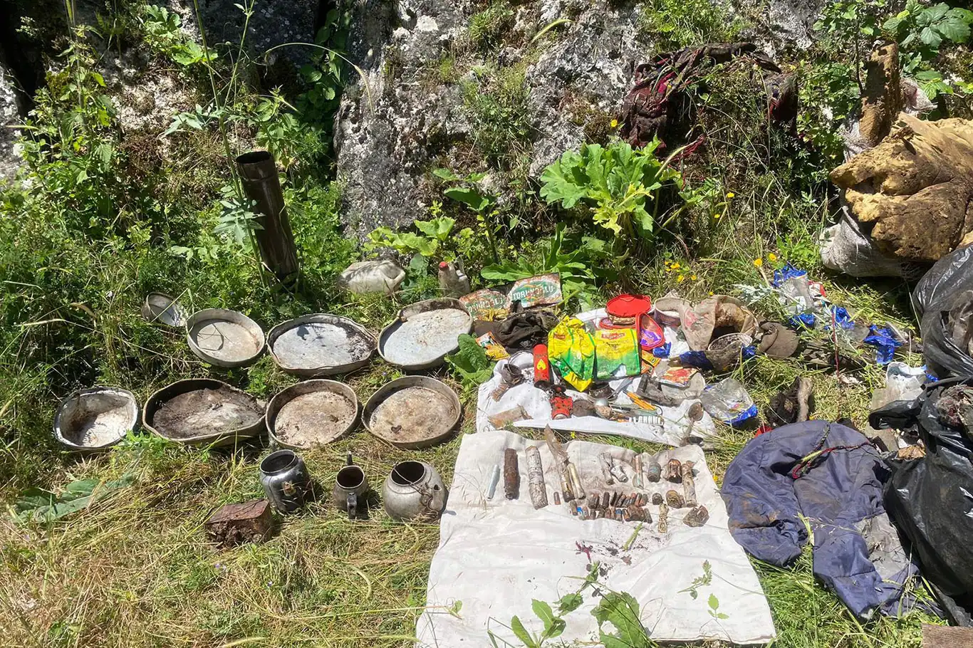 Tokat'ta PKK'ye ait sığınak tespit edildi