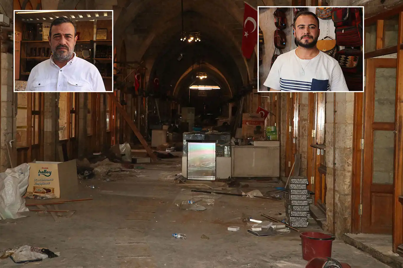 Zincirli Bedesten Çarşısı esnafı restorasyon çalışmalarının bir an önce tamamlanmasını istiyor