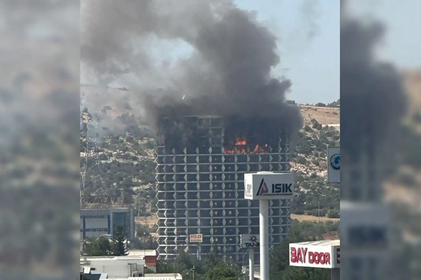 Gaziantep'te otelde yangın çıktı Gaziantep'te otelde yangın çıktı