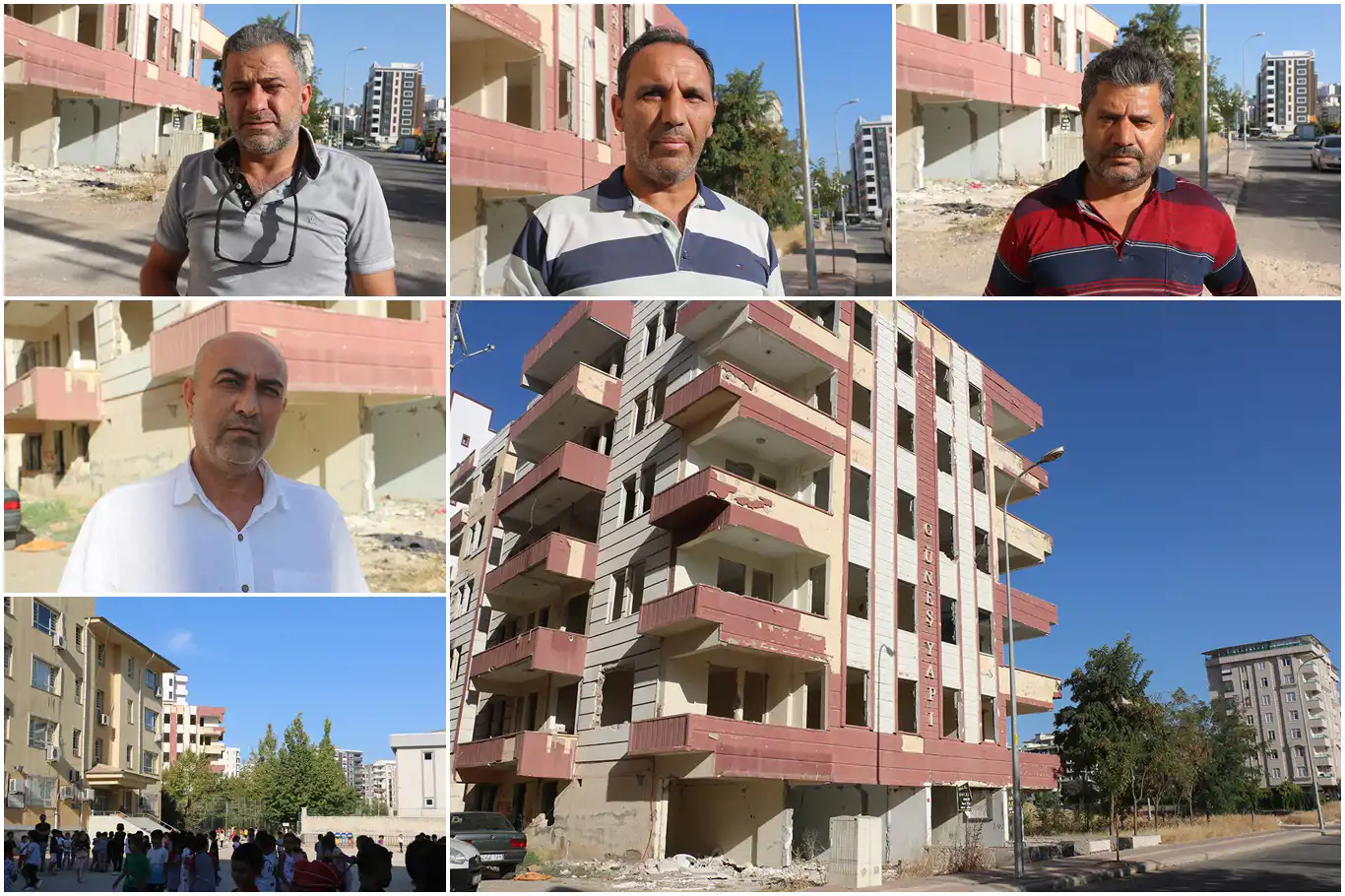 4 okulun güzergahındaki ağır hasarlı bina tehlike oluşturuyor 4 okulun güzergahındaki ağır hasarlı bina tehlike oluşturuyor