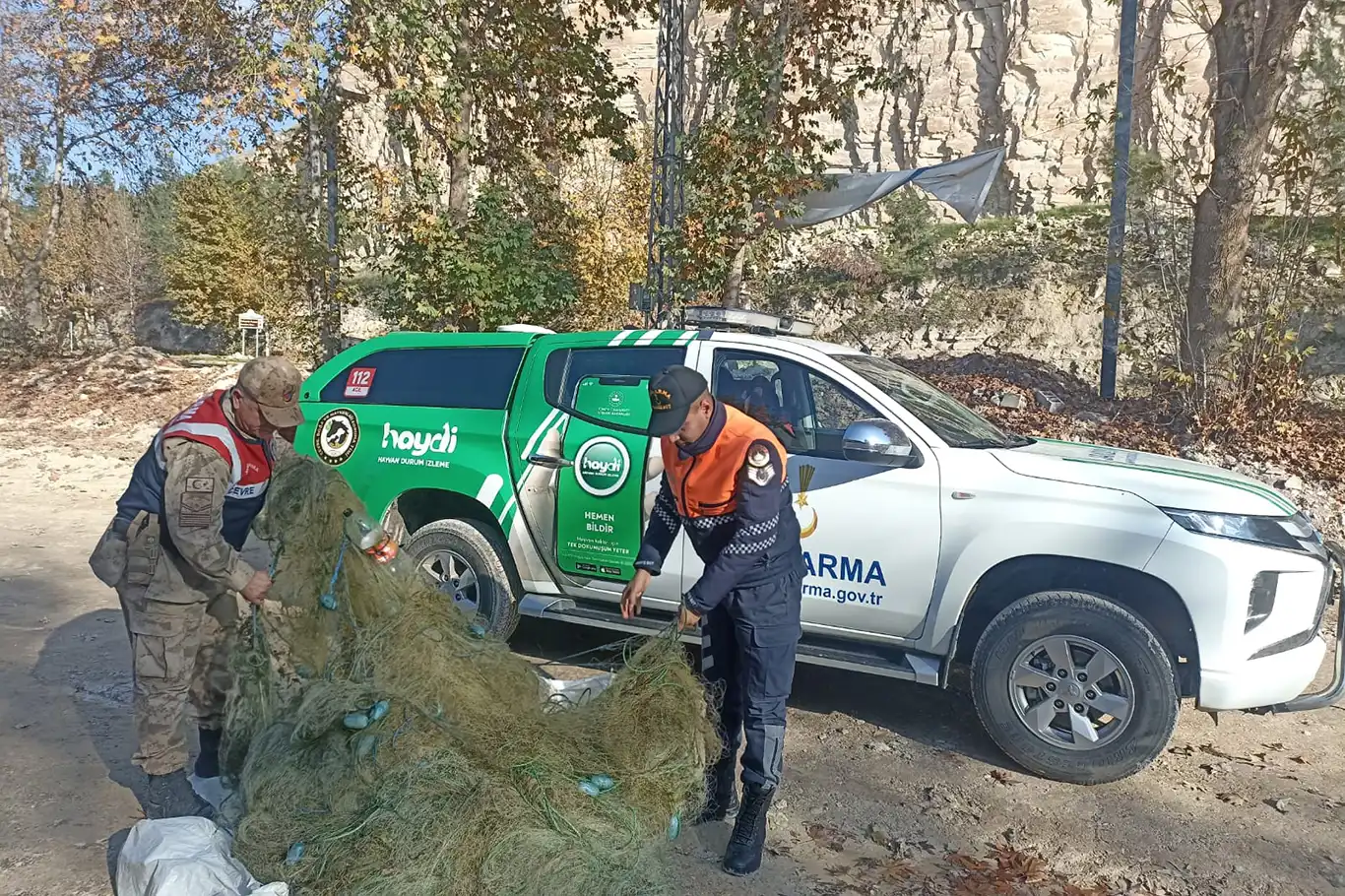 Şanlıurfa'da yasak misina ağı kullanımına para cezası Şanlıurfa'da yasak misina ağı kullanımına para cezası