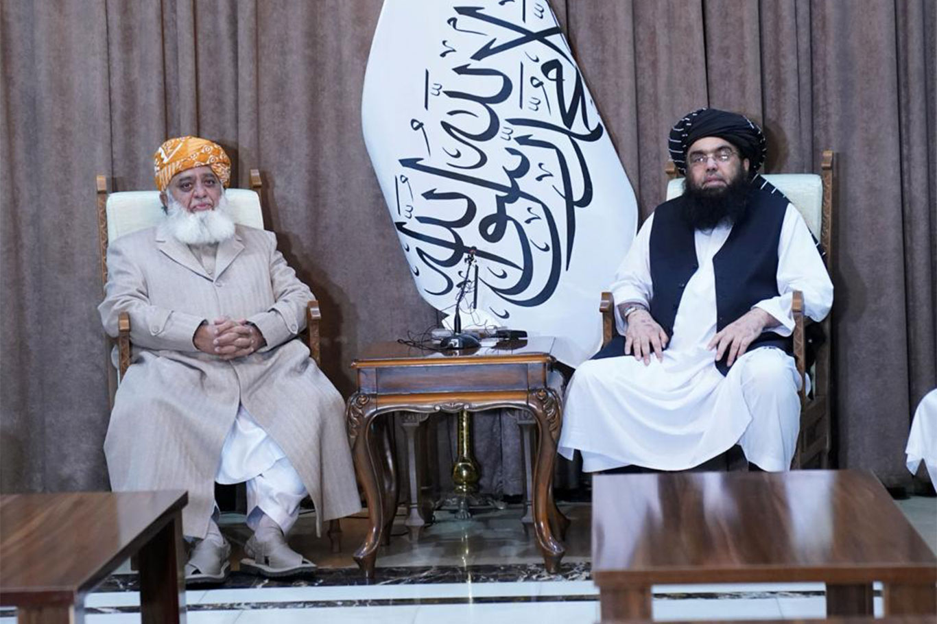 Pakistan İslam Uleması Cemiyeti Partisi lideri Fazlur-Rahman Afganistan'da Pakistan İslam Uleması Cemiyeti Partisi lideri Fazlur-Rahman Afganistan'da