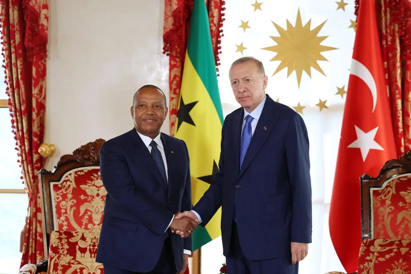 Erdoğan meets with Prime Minister of Sao Tome and Principe in Istanbul Erdoğan meets with Prime Minister of Sao Tome and Principe in Istanbul
