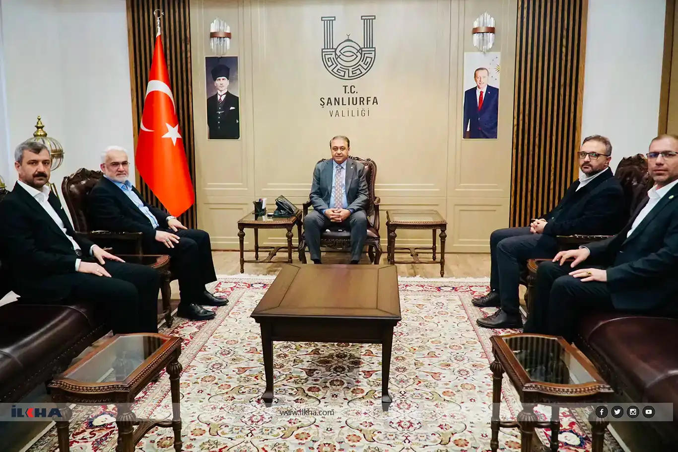 HÜDA PAR Chairman meets with governor and business leaders in Şanlıurfa HÜDA PAR Chairman meets with governor and business leaders in Şanlıurfa