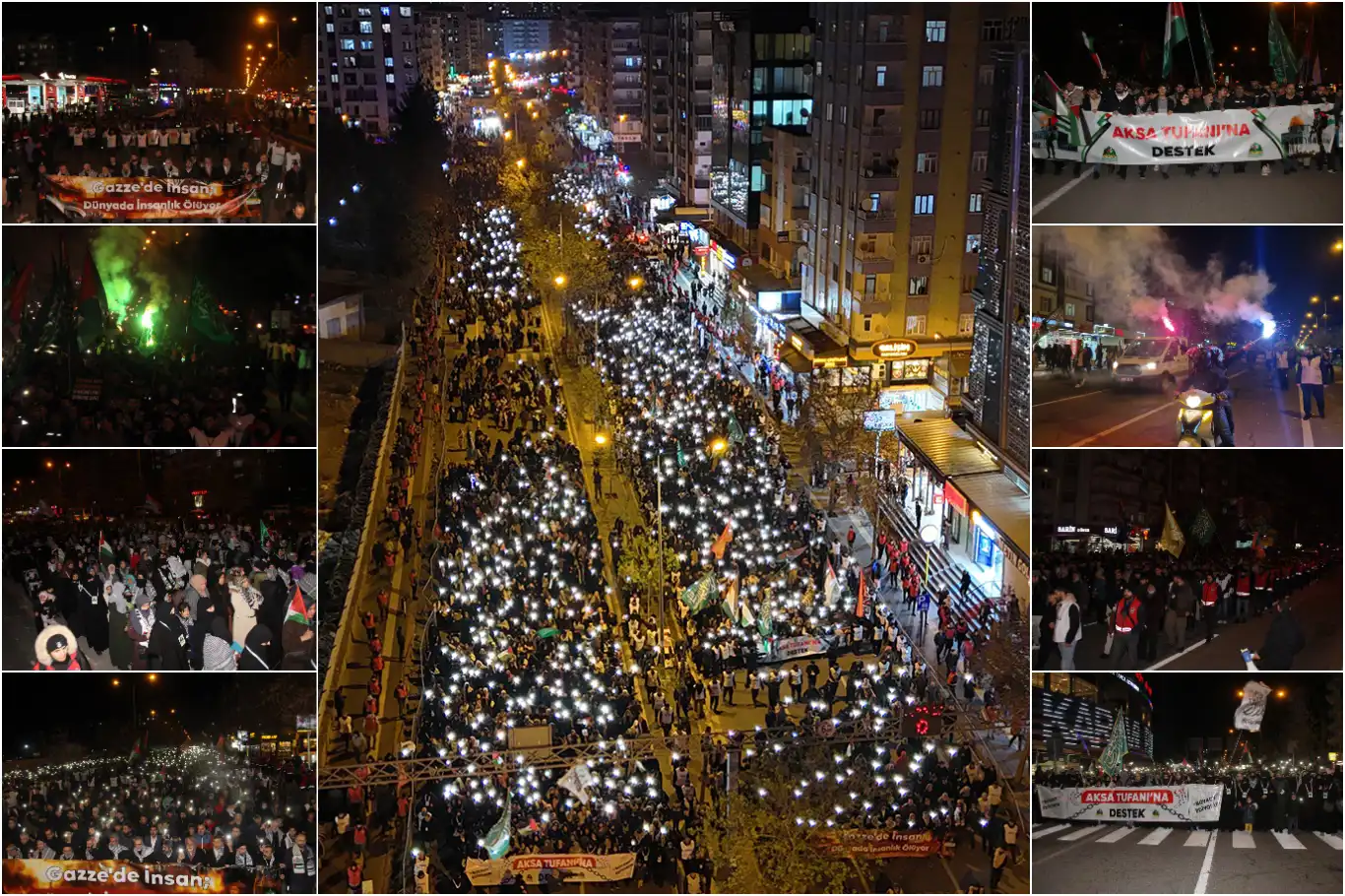 Diyarbakır'da halkın yoğun katılımıyla Gazze için yürüyüş düzenlendi Diyarbakır'da halkın yoğun katılımıyla Gazze için yürüyüş düzenlendi