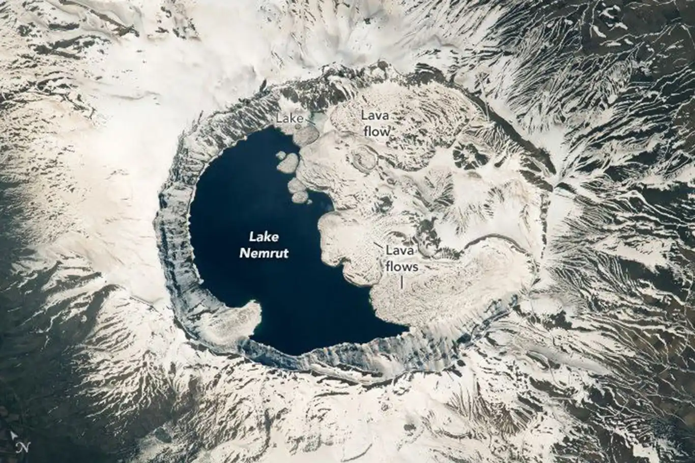 Astronaut captures breathtaking image of Nemrut Volcano in Türkiye Astronaut captures breathtaking image of Nemrut Volcano in Türkiye