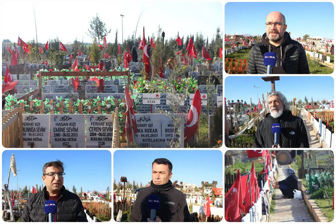 Doğum tarihleri farklı olsa da mezar taşındaki ölüm tarihleri hep aynı: 6 Şubat 2023 Doğum tarihleri farklı olsa da mezar taşındaki ölüm tarihleri hep aynı: 6 Şubat 2023